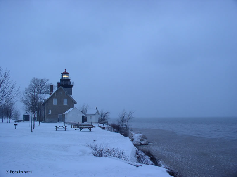 Photo of the Thirty Mile Point Lighthouse.