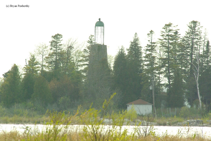 Photo of the Baileys Harbor Lighthouse.