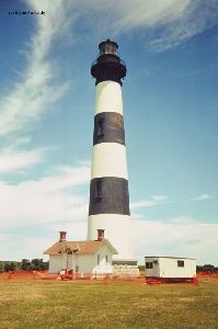 The lighthouse and worker