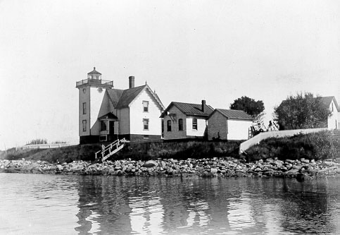 U.S. Coast Guard Archive Photo of the Conanicut Island Lighthouse