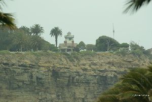 The lighthouse and cliff.