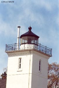 The upper half of the tower.