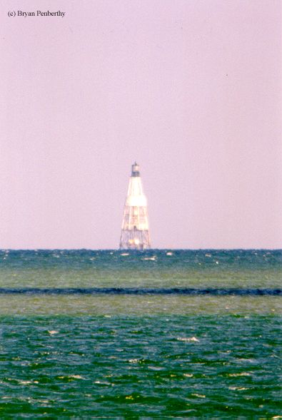 Photo of the Alligator Reef Lighthouse.
