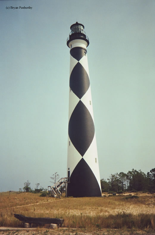 Photo of the Cape Lookout Lighthouse.