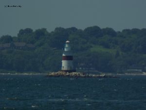 The lighthouse in the sound.