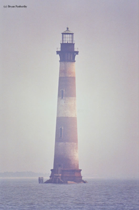 Photo of the Morris Island Lighthouse.
