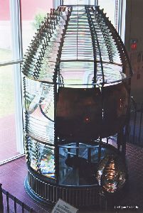 Backside of the first-order Fresnel lens that was used in the Ponce Inlet light from 1887-1933.