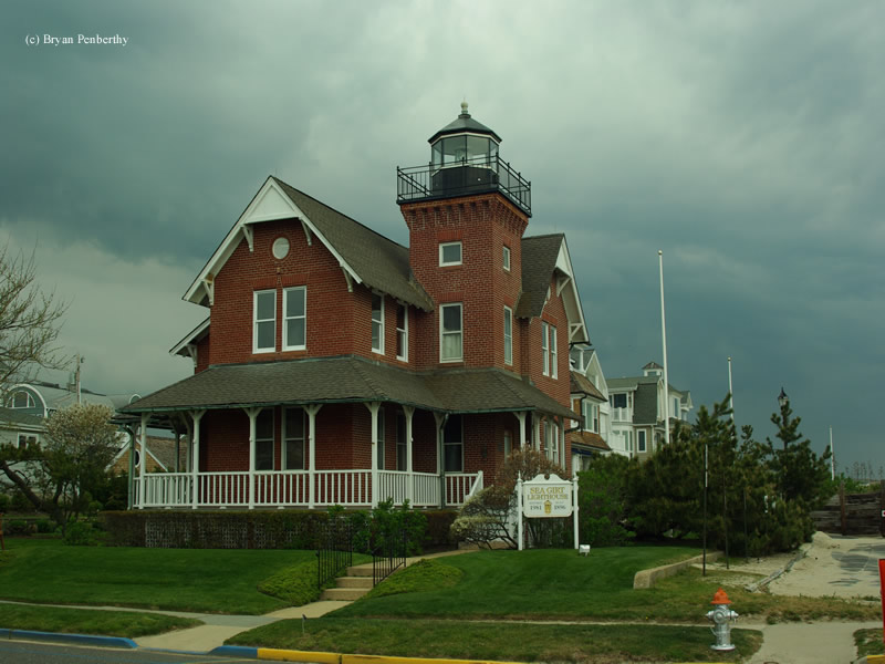 Photo of the Sea Girt Lighthouse.