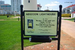 Absecon Light sign.