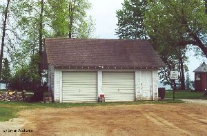 The garages at the lighthouse.