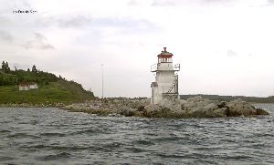 The lighthouse on the breakwater.