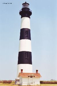 Beautiful close up of the recently painted lighthouse.