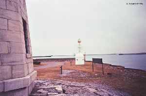 Buffalo Main and the old North Breakwater Lighthouses.