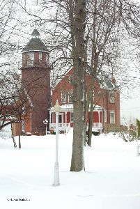 Front of the dwelling.