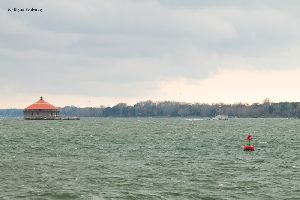 The Buffalo Intake Crib and Horseshoe Reef Lighthouses.