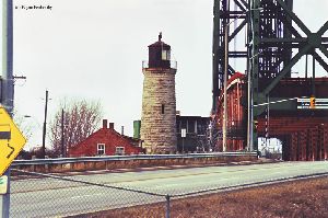 The light tower from across the street.