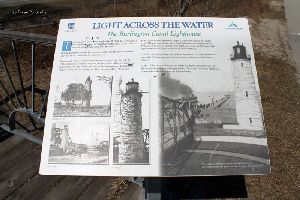 "Light Across The Water" plaque.