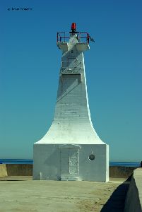 Close up of the lighthouse.