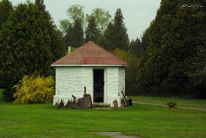 oil house on the grounds.