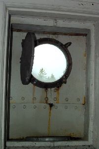 Porthole window.