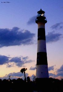 Shot of Canaveral light at dusk.
