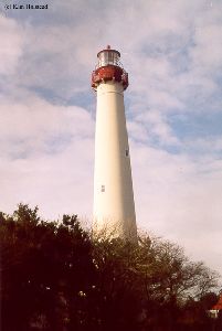 Beautiful shot of the lighthouse against the cloudy sky.