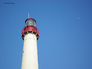 The tower and the moon.