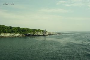 View of Rhode Island Sound just beyond the tower.