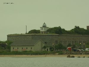 The lighthouse on the wall.