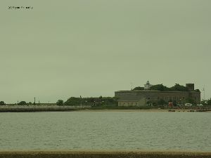 The lighthouse on the fort.