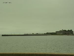 Distant view of the lighthouse.