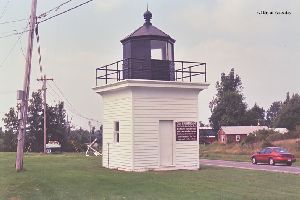 Close up looking north at the lighthouse.