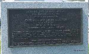 Plaque at the Cape Neddick (Nubble) Lighthouse.