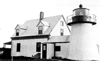 Hyannis Harbor Lighthouse with new lantern courtesy Coast Guard