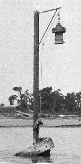 U.S. Coast Guard Archive Photo of a post lantern