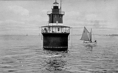 U.S. Coast Guard Archive Photo of the Plum Beach Lighthouse