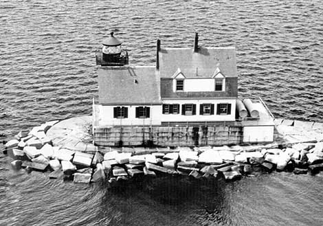 U.S. Coast Guard Archive Photo of the Rockland Breakwater Lighthouse