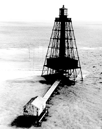 U.S. Coast Guard Archive Photo of the Sand Key Lighthouse