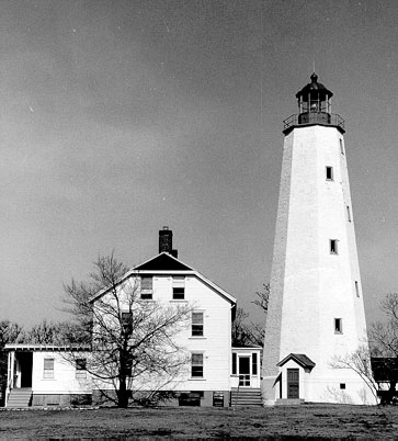 U.S. Coast Guard Archive Photo of the Sandy Hook Lighthouse