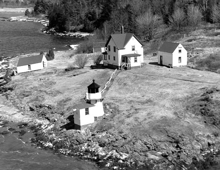 U.S. Coast Guard Archive Photo of the Squirrel Point Lighthouse