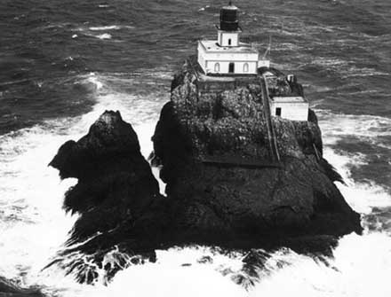 U.S. Coast Guard Archive Photo of the Tillamook Rock Lighthouse