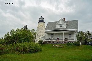 Dice Head Lighthouse, as viewed from the front.