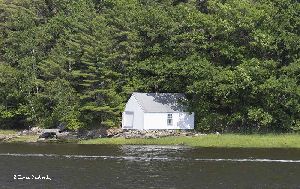 The Doubling Point Lighthouse boathouse.
