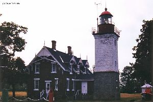 Dunkirk Lighthouse and quarters.