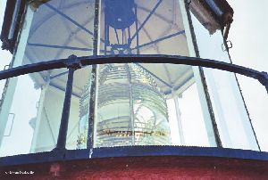 Close up of the third-order Fresnel lens.