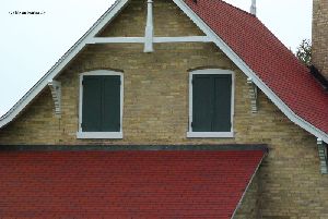 Rear facing windows.