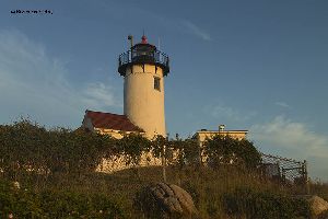 The Eastern Point Lighthouse tower.