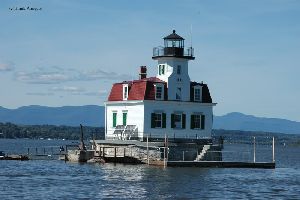 Close up of the lighthouse.