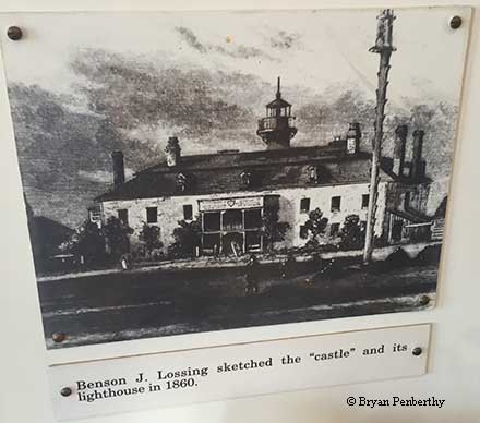 Drawing of the original Fort Niagara Lighthouse