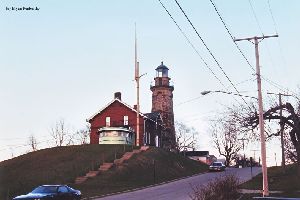 Distance shot of lighthouse.